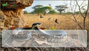 factors influencing snake diet