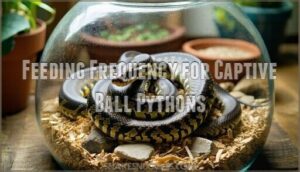 feeding frequency for captive ball pythons