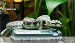 feeding schedule adjustments