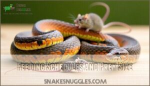 feeding schedules and prey size