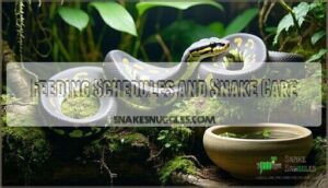 feeding schedules and snake care