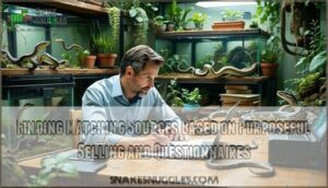 finding matching sources based on purposeful selling and questionnaires