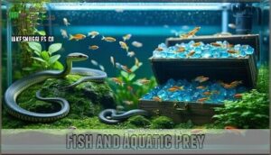 fish and aquatic prey