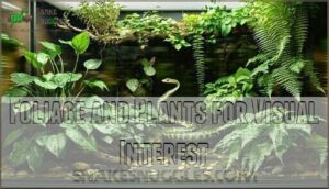 foliage and plants for visual interest