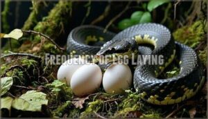 frequency of egg laying