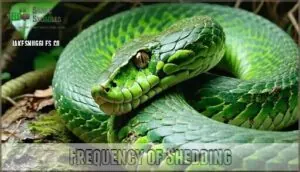 frequency of shedding frequency of shedding