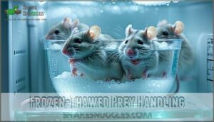 frozen-thawed prey handling