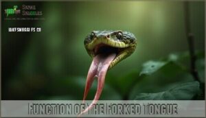 function of the forked tongue