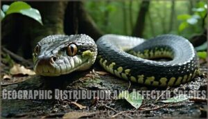 geographic distribution and affected species