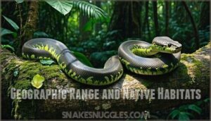 geographic range and native habitats