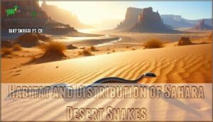 habitat and distribution of sahara desert snakes