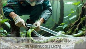 handling venomous species