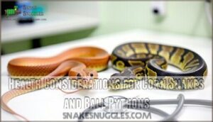 health considerations for corn snakes and ball pythons