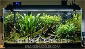 heating and lighting setup
