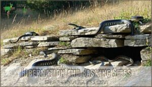 hibernation and basking sites