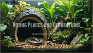 hiding places and decorations