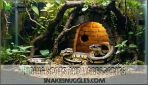 hiding spots and accessories