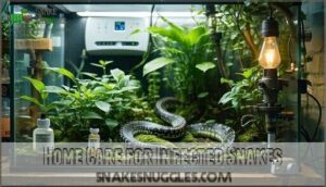home care for infected snakes