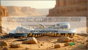 how long can snakes go without food