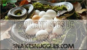 how many eggs do snakes lay