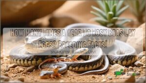 how many times a year do rosy boas lay eggs