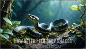 how often feed baby snakes