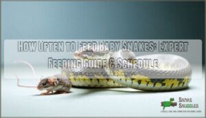 how often to feed baby snakes