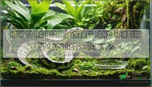 how to maintain a snakes tank