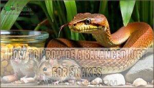 how to provide a balanced diet for snakes
