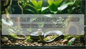 how to tell if snake is happy