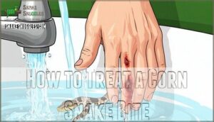 how to treat a corn snake bite