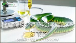 how to use snake supplements safely