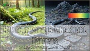 human impact on king snake habitats