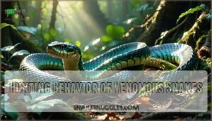 hunting behavior of venomous snakes