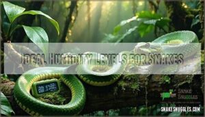 ideal humidity levels for snakes