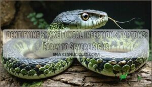 identifying snake fungal infection symptoms