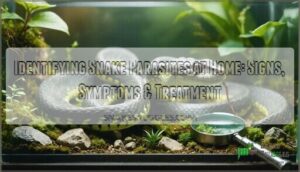 identifying snake parasites at home