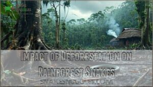 impact of deforestation on rainforest snakes