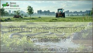impact of human activities on snake habitats