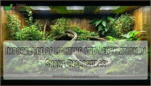 importance of lighting and ventilation in snake enclosures