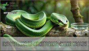 importance of monitoring snake health