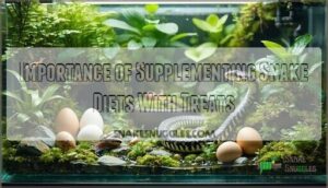 importance of supplementing snake diets with treats