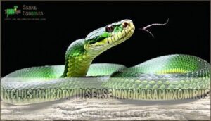 inclusion body disease and paramyxovirus