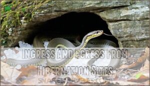 ingress and egress from hibernation sites