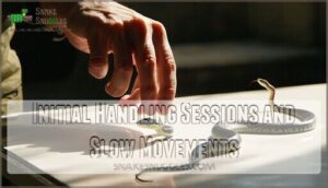 initial handling sessions and slow movements