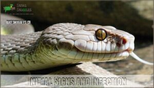 initial signs and infection