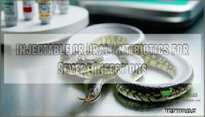 injectable or oral antibiotics for severe infections