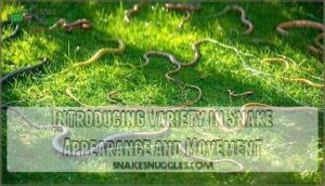 introducing variety in snake appearance and movement