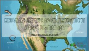 king snake habitat map