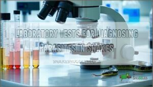 laboratory tests for diagnosing parasites in snakes